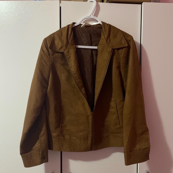 Lightweight Suede Brown Jacket - Picture 3 of 4